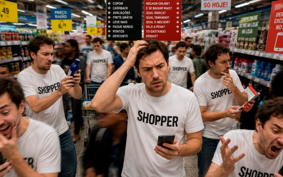 MAIS VISITAS ❌ MENOS COMPRAS: o Novo Comportamento Esquizofrênico do Shopper 🛒🤯